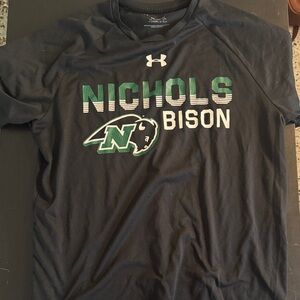 Under Armour Black Nichols College Bison Graphic Tee